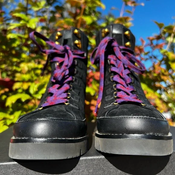 🍁JCREW NEW! Elsa Black Suede Lace Up Boots Sz 9 - Picture 6 of 12